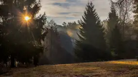 Wschód słońca nad jeziorem Wydmińskim, luty 2024 r. - zdjęcie 36