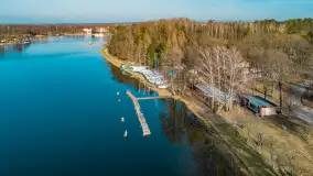 Mazury z drona przy jeziorze Kisajno, luty 2024 r. - zdjęcie 12