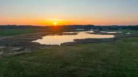 Zachód słońca nad stawami w Martianach, marzec 2024 r. - zdjęcie 5