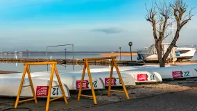 Porty w Wilkasach i jezioro Niegocin pod koniec lutego, 2024 r. - zdjęcie 3