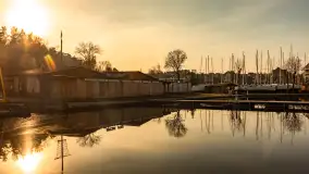 Porty w Wilkasach i jezioro Niegocin pod koniec lutego, 2024 r. - zdjęcie 15