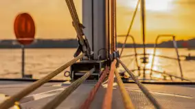 Wschód słońca nad jeziorem Kisajno, port AWF - zdjęcie 3