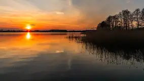 Zachód słońca nad jeziorem Tajty, marzec 2024 r. - zdjęcie 13