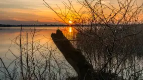 Zachód słońca nad jeziorem Tajty, marzec 2024 r. - zdjęcie 22