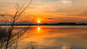 Zachód słońca nad jeziorem Tajty, marzec 2024 r. - zdjęcie 32
