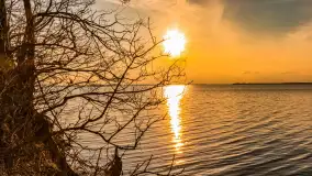 Jezioro Dargin przed zachodem słońca, marzec 2024 r. - zdjęcie 10