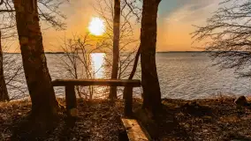 Jezioro Dargin przed zachodem słońca, marzec 2024 r. - zdjęcie 36