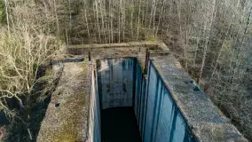 Śluza Leśniewo Górne na zdjęciach z drona, marzec 2024 r. - zdjęcie 27