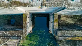 Śluza Leśniewo Górne na zdjęciach z drona, marzec 2024 r. - zdjęcie 6