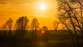 Wiosenne kadry o zachodzie słońca, koniec marca 2024 r. - zdjęcie 1