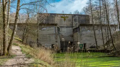 Śluza Leśniewo Górne na wiosennych ujęciach, marzec 2024 r.