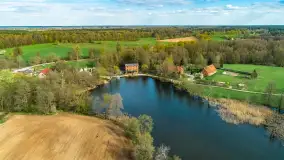 Młyn wodny i jaz we wsi Krutyński Piecek, kwiecień 2024 r. - zdjęcie 5