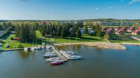 Port Ryn Marina Sośnica z drona, kwiecień 2024 r. - zdjęcie 3