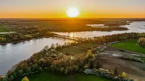 Zachód słońca nad jeziorem Salęt, kwiecień 2024 r. - zdjęcie 5