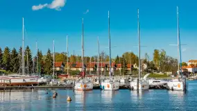 Słoneczne popołudnie w Marina Sośnica w Rynie, kwiecień 2024 r. - zdjęcie 15