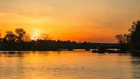 Zachód słońca nad jeziorem Ełckim w Ełku, maj 2024 r. - zdjęcie 22