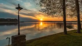 Zachód słońca nad jeziorem Święcajty, kwiecień 2024 r. - zdjęcie 29