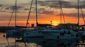 Wschód słońca w PTTK Wilkasy, jezioro Niegocin, maj 2024 r. - zdjęcie 6