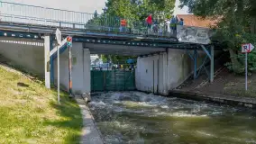 Śluza Guzianka I przed remontem, sierpień 2018 rok - zdjęcie 9