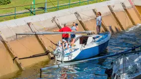 Śluza Guzianka I przed remontem, sierpień 2018 rok - zdjęcie 4