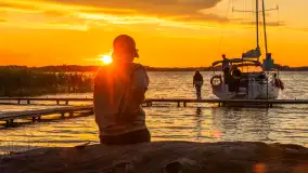 Zachód słońca w przystani Rajcocha, lipiec 2024 r. - zdjęcie 15