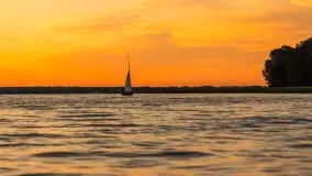 Zachód słońca w przystani Rajcocha, lipiec 2024 r. - zdjęcie 44