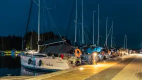 Przystań Nautica nocą, wrzesień 2024 r. - zdjęcie 4