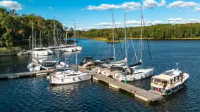 Jezioro Kisajno i port Łabędzi Ostrów, koniec września 2024 r. - zdjęcie 2