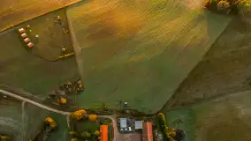 Jezioro Iławki z lotu ptaka o wschodzie słońca, październik 2024 r. - zdjęcie 35