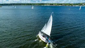 Regaty Bocianie Gniazdo Sailing Cup 2024 raz jeszcze, z lotu ptaka - zdjęcie 15