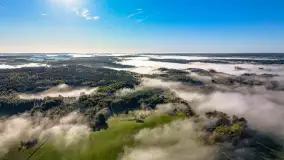 Mgły nad mazurskimi polami i łąkami, październik 2024 r. - zdjęcie 8