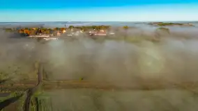 Mgły nad mazurskimi polami i łąkami, październik 2024 r. - zdjęcie 14