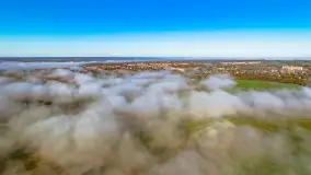 Mgły nad mazurskimi polami i łąkami, październik 2024 r. - zdjęcie 37