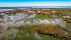 Mgły nad mazurskimi polami i łąkami, październik 2024 r. - zdjęcie 24