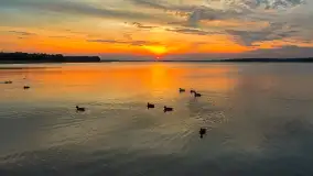 Zachód słońca nad jeziorem Święcajty, Ogonki, wrzesień 2024 r. - zdjęcie 5