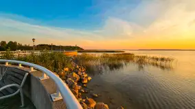 Zachód słońca nad jeziorem Mamry, wrzesień 2024 r. - zdjęcie 7