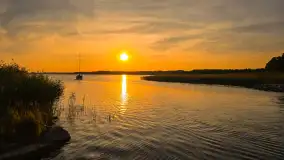 Zachód słońca nad jeziorem Mamry, wrzesień 2024 r. - zdjęcie 8