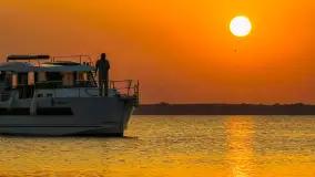 Zachód słońca nad Darginem złapany z wody, wrzesień 2024 r. - zdjęcie 15