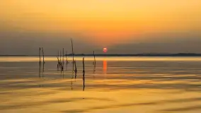 Zachód słońca nad Darginem złapany z wody, wrzesień 2024 r. - zdjęcie 16