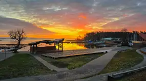 Wschód słońca PTTK Wilkasy, Niegocin, grudzień 2024 r. - zdjęcie 3