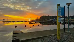 Wschód słońca PTTK Wilkasy, Niegocin, grudzień 2024 r. - zdjęcie 12