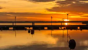 Wschód słońca nad jeziorem Niegocin w Wilkasach, grudzień 2024 r. - zdjęcie 18