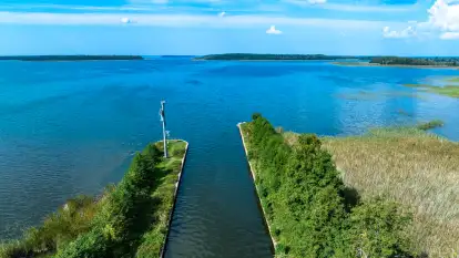 Kanał Jegliński z drona, wrzesień 2024 r.