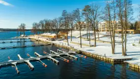 Zimowa zatoka Tracz na zdjęciach z lotu ptaka, styczeń 2025 r. - zdjęcie 10