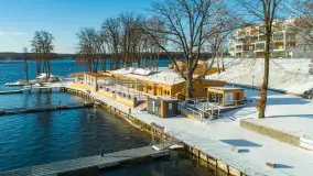 Zimowa zatoka Tracz na zdjęciach z lotu ptaka, styczeń 2025 r. - zdjęcie 22