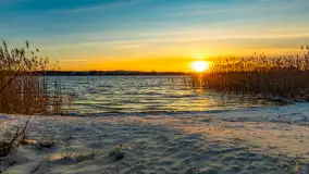 Zachód słońca nad jeziorem Tajty, styczeń 2025 r. - zdjęcie 4