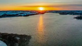 Zachód słońca nad jeziorem Tajty, styczeń 2025 r. - zdjęcie 23