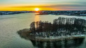 Zachód słońca nad jeziorem Tajty, styczeń 2025 r. - zdjęcie 16