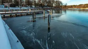 Łabędzi Ostrów w Pięknej Górze w zimowej aurze, styczeń 2025 r. - zdjęcie 10