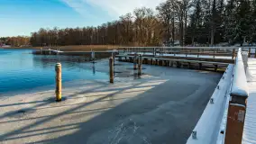 Łabędzi Ostrów w Pięknej Górze w zimowej aurze, styczeń 2025 r. - zdjęcie 14